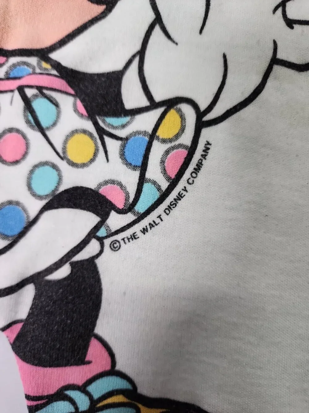 Disney Jog Togs Minnie Mouse Roller Skating Romper Mint Green Medium USA VTG